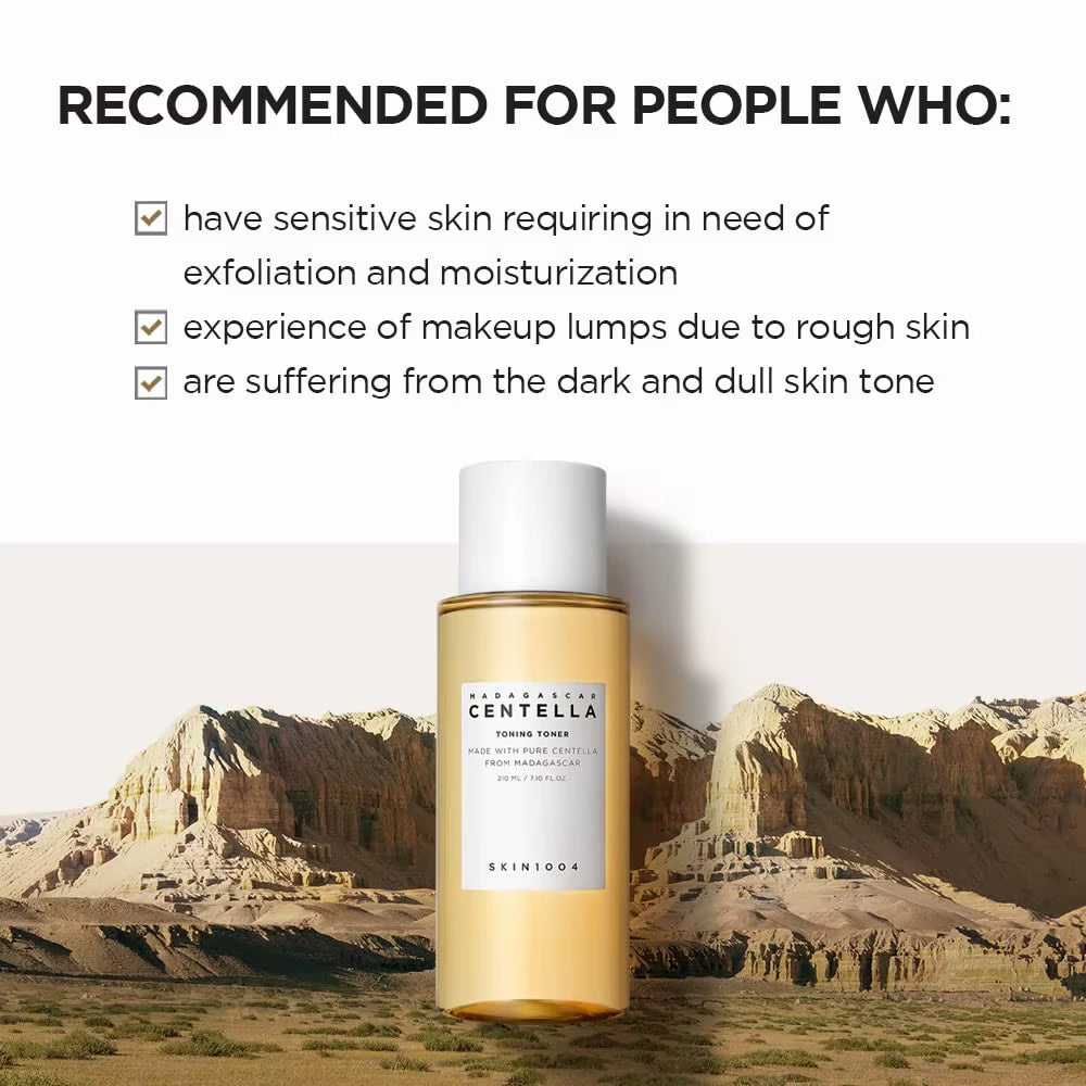 SKIN1004 Korean Skincare Centella 3-Step Set - Cleansing Oil+Toner+Serum, Pore Care for Sensitive Skin